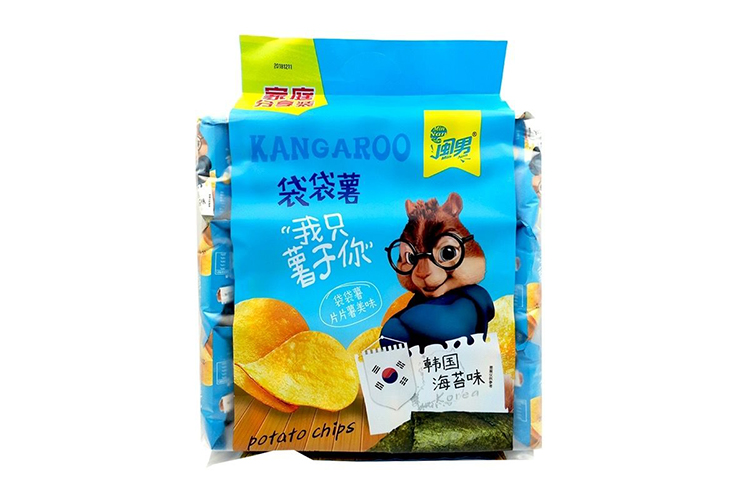 MINNAN KANGAROO POTATO CHIPS SEAWEED FLAVOR 240G